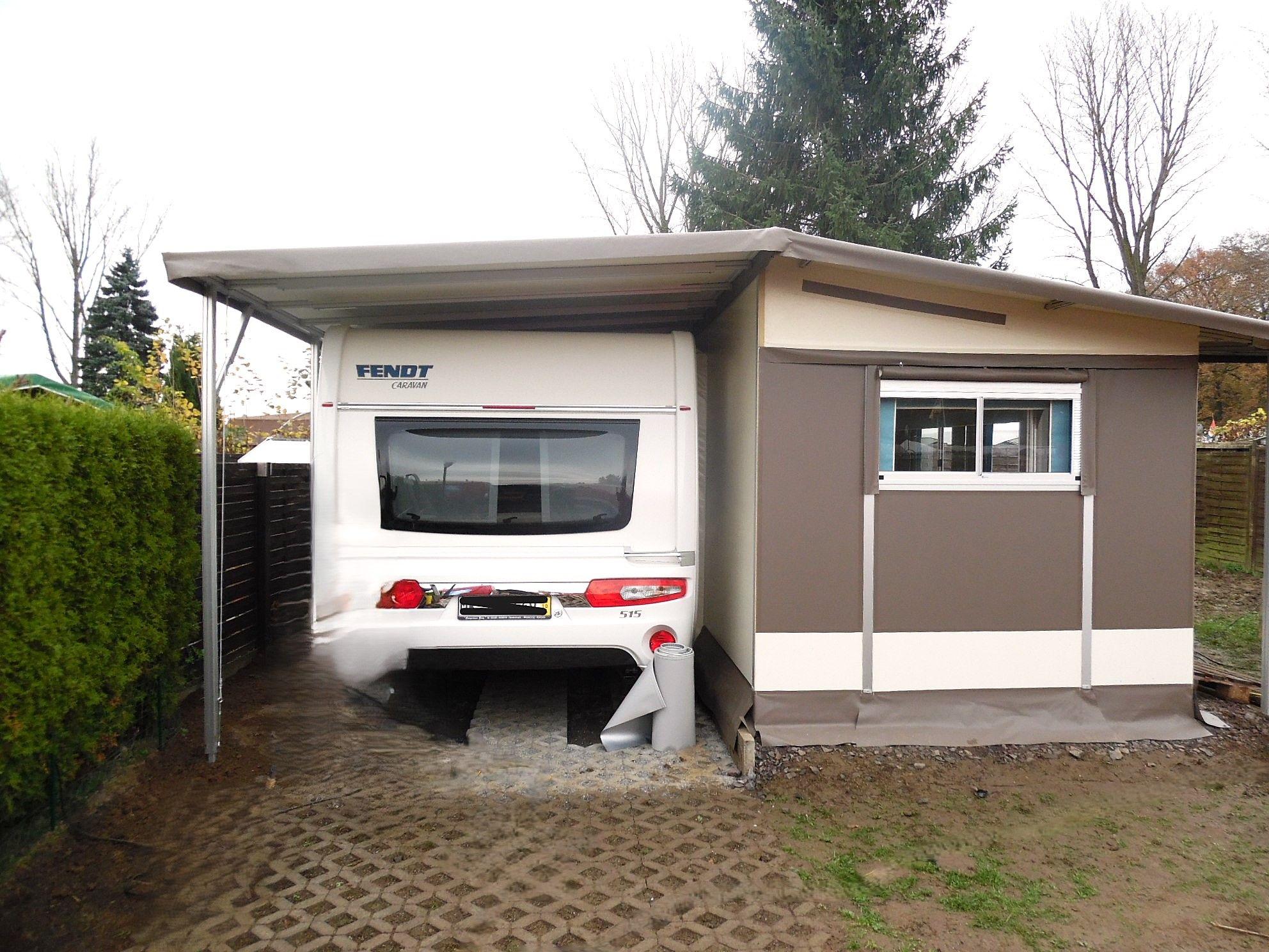 vrijstaand voortent carport
