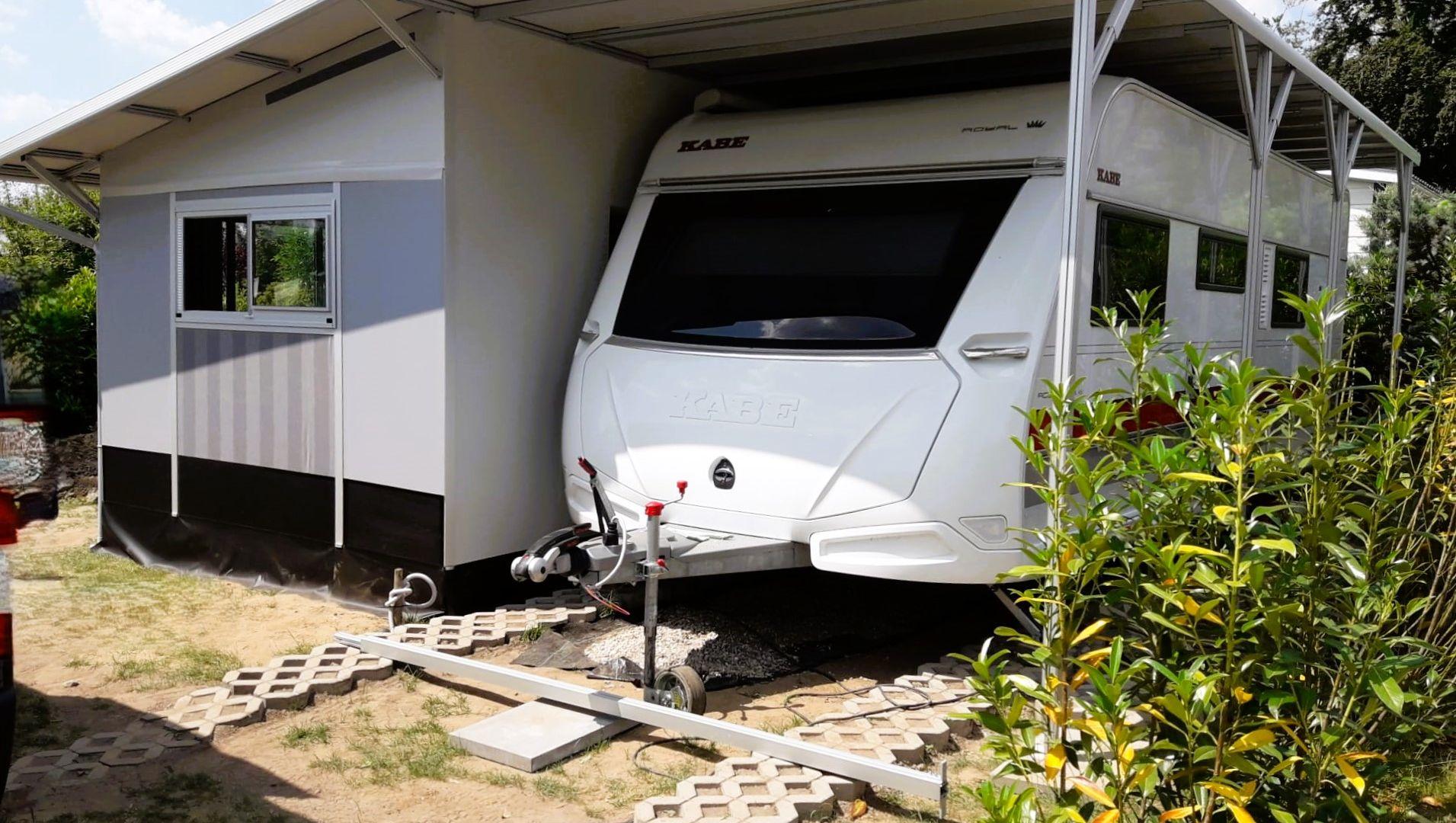 vrijstaand voortent carport
