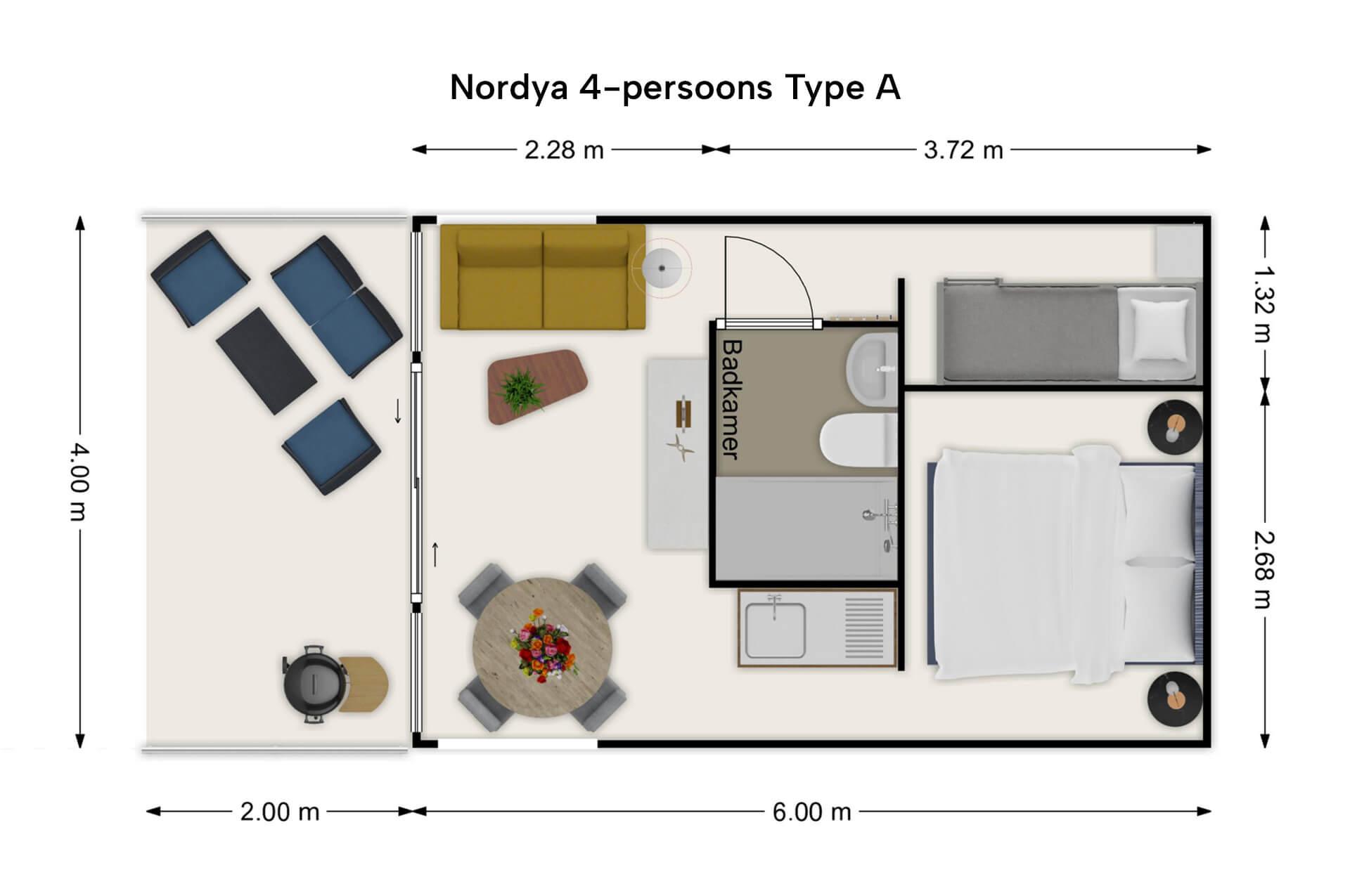 Nordya 4-persoons Type-A
